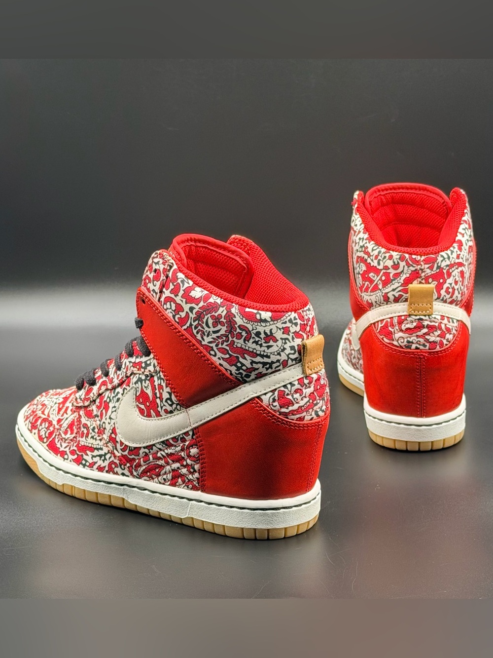 Nike Liberty of London x Wmns Dunk Sky High Wedge QS 'Sport Red'